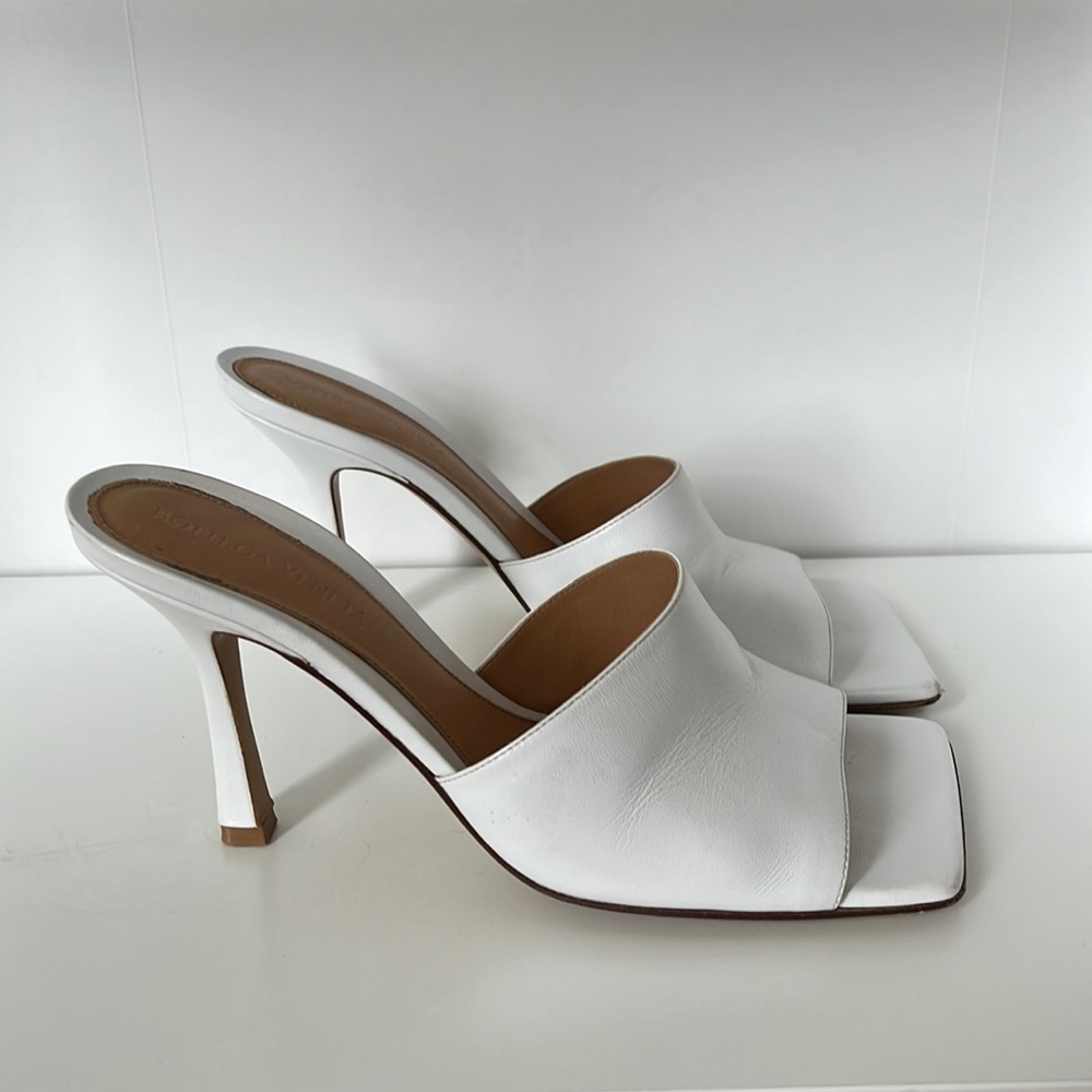 Bottega Veneta stretch mule white size 37